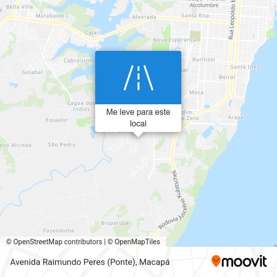 Avenida Raimundo Peres (Ponte) mapa