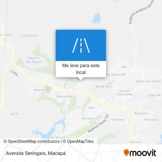 Avenida Seringais mapa