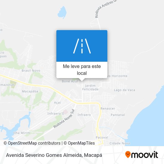 Avenida Severino Gomes Almeida mapa