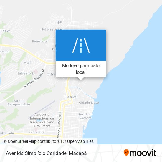 Avenida Simplício Caridade mapa