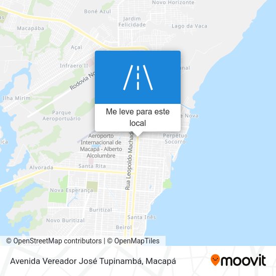 Avenida Vereador José Tupinambá mapa