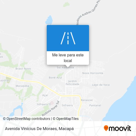 Avenida Vinícius De Moraes mapa