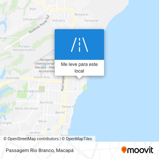 Passagem Rio Branco mapa