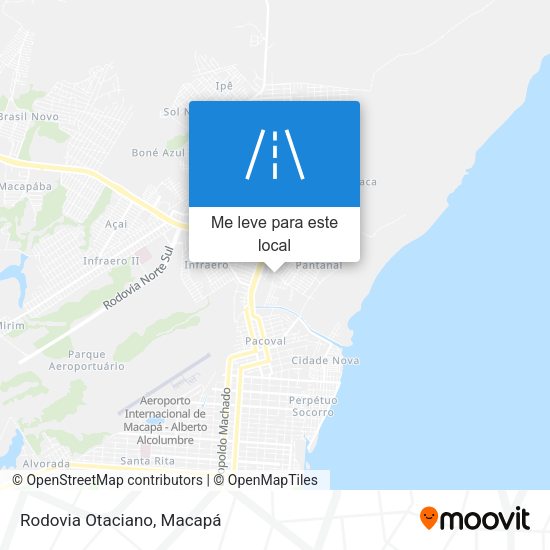 Rodovia Otaciano mapa