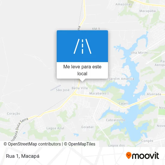 Rua 1 mapa