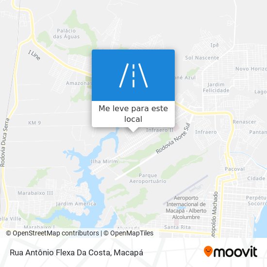 Rua Antônio Flexa Da Costa mapa