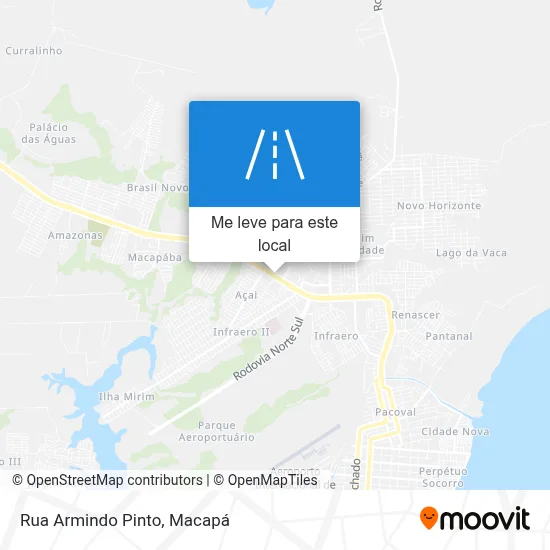 Rua Armindo Pinto mapa