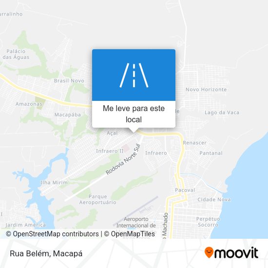 Rua Belém mapa