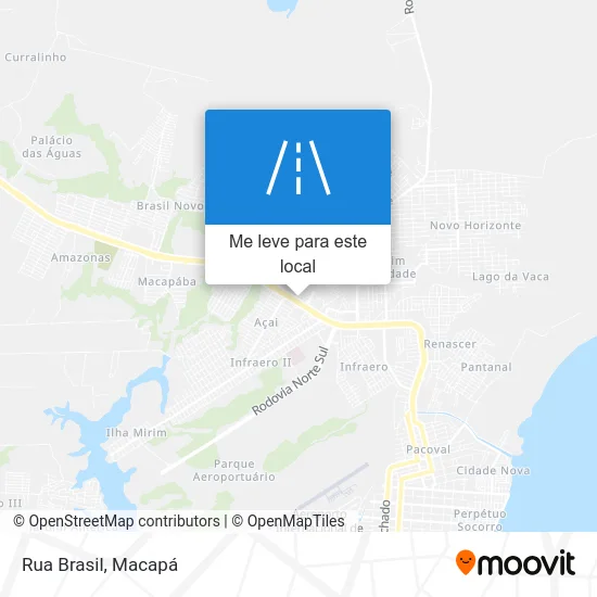 Rua Brasil mapa