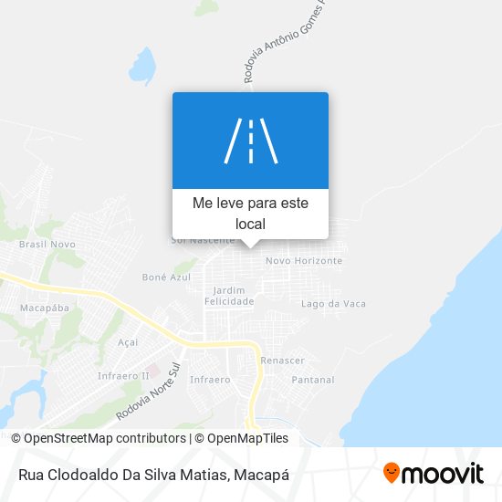Rua Clodoaldo Da Silva Matias mapa