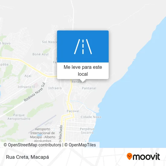 Rua Creta mapa