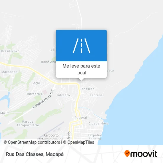 Rua Das Classes mapa
