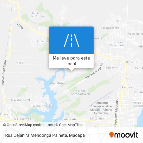 Rua Dejanira Mendonça Palheta mapa