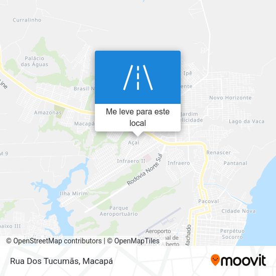 Rua Dos Tucumãs mapa