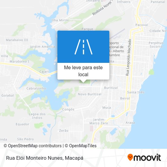 Rua Elói Monteiro Nunes mapa