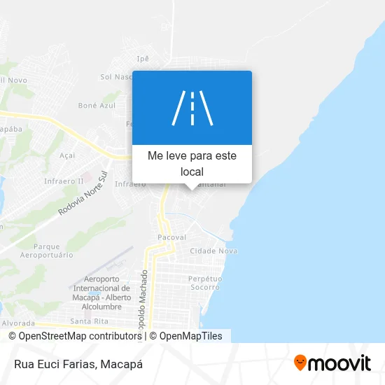 Rua Euci Farias mapa