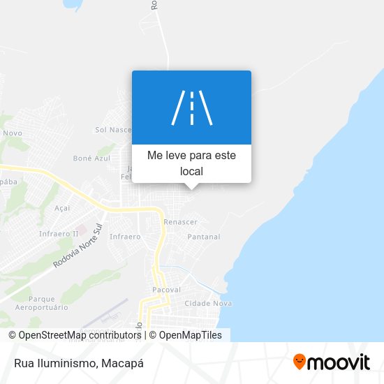 Rua Iluminismo mapa