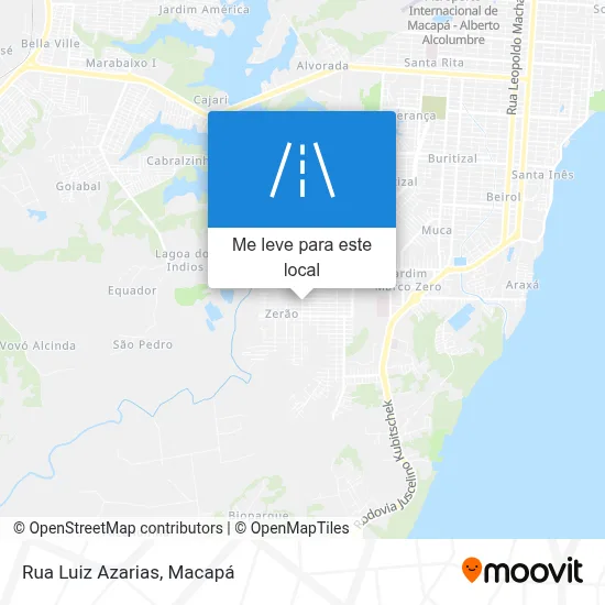 Rua Luiz Azarias mapa