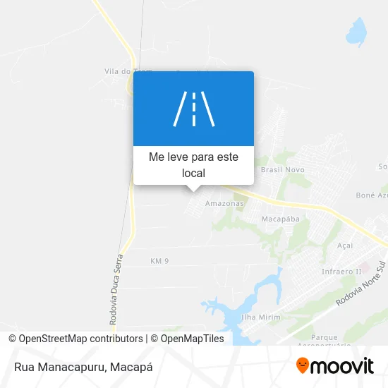Rua Manacapuru mapa
