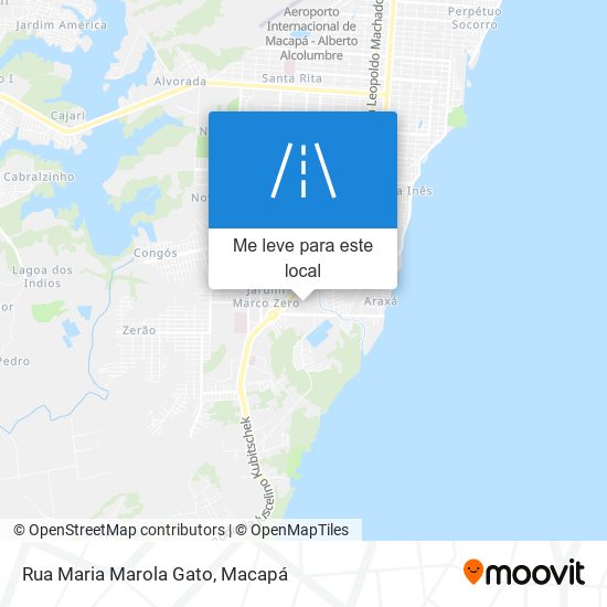 Rua Maria Marola Gato mapa