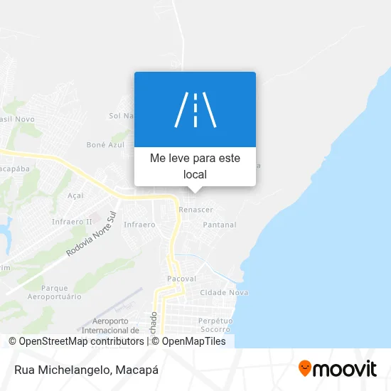 Rua Michelangelo mapa