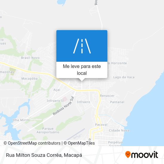 Rua Milton Souza Corrêa mapa