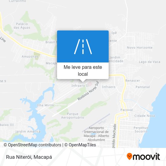 Rua Niterói mapa