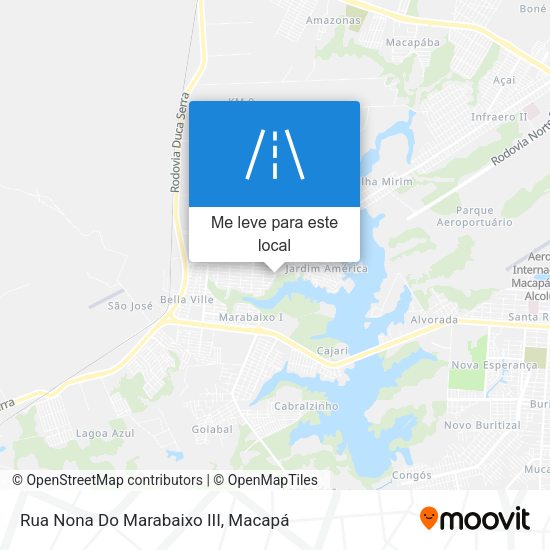 Rua Nona Do Marabaixo III mapa