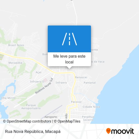 Rua Nova República mapa