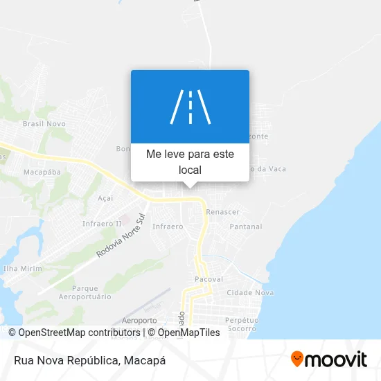 Rua Nova República mapa