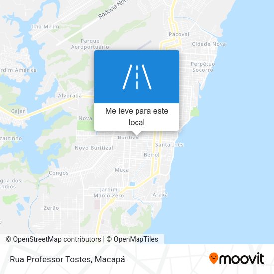 Rua Professor Tostes mapa