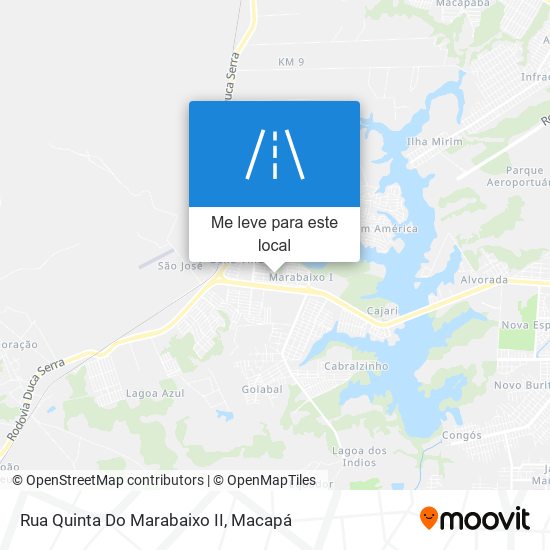 Rua Quinta Do Marabaixo II mapa