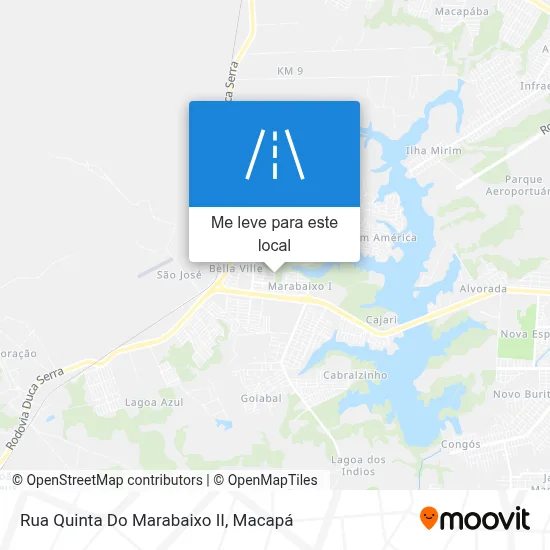 Rua Quinta Do Marabaixo II mapa