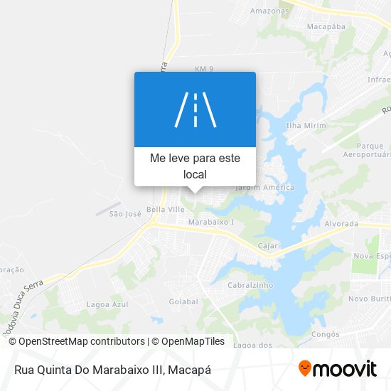 Rua Quinta Do Marabaixo III mapa