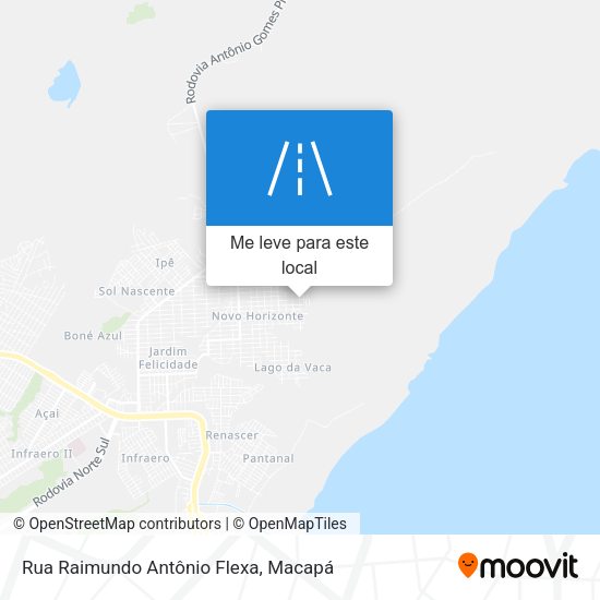 Rua Raimundo Antônio Flexa mapa
