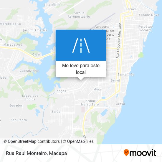 Rua Raul Monteiro mapa