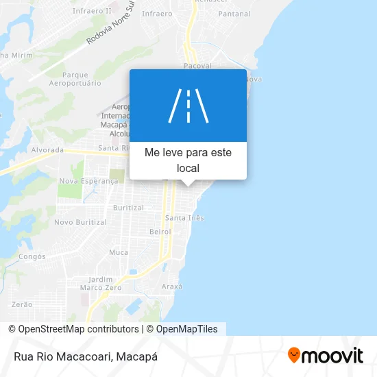 Rua Rio Macacoari mapa