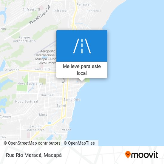 Rua Rio Maracá mapa