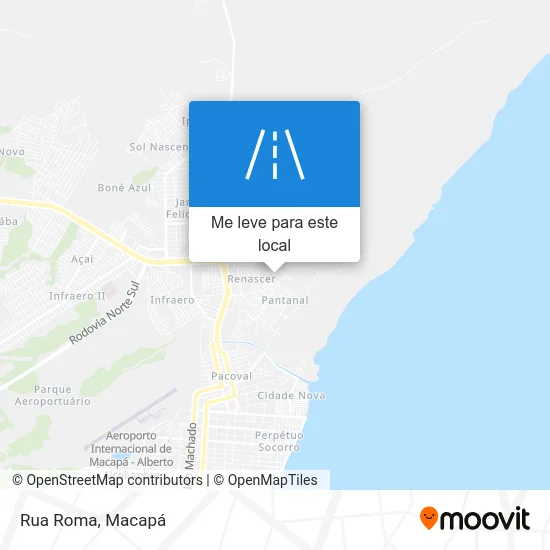 Rua Roma mapa