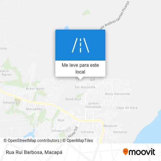 Rua Rui Barbosa mapa