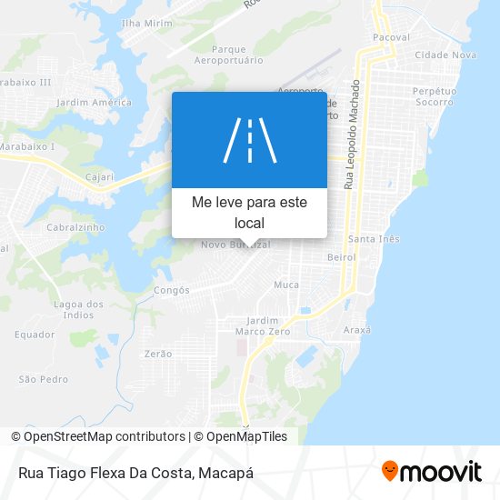 Rua Tiago Flexa Da Costa mapa