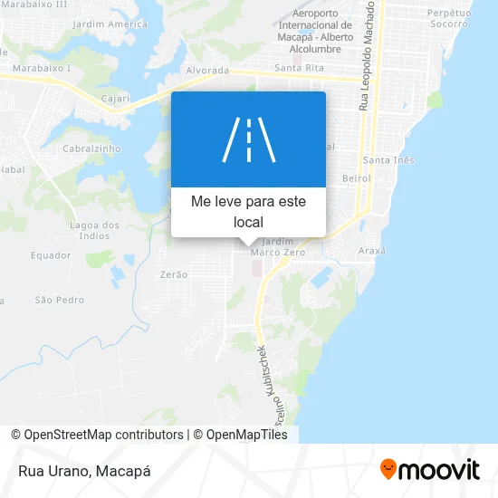 Rua Urano mapa