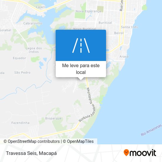 Travessa Seis mapa