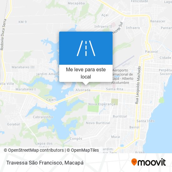 Travessa São Francisco mapa