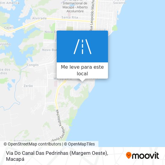 Via Do Canal Das Pedrinhas (Margem Oeste) mapa