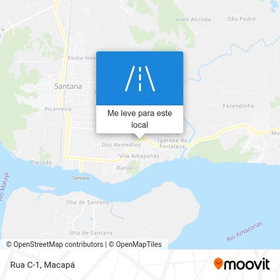 Rua C-1 mapa