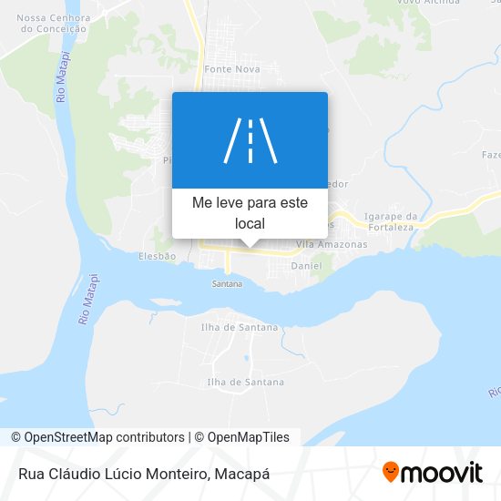 Rua Cláudio Lúcio Monteiro mapa