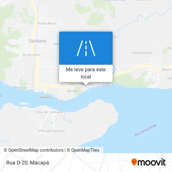 Rua D-20 mapa