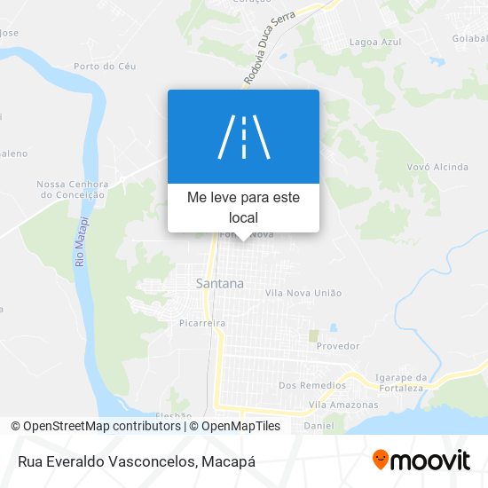 Rua Everaldo Vasconcelos mapa