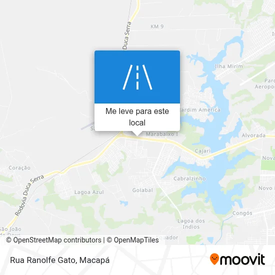 Rua Ranolfe Gato mapa